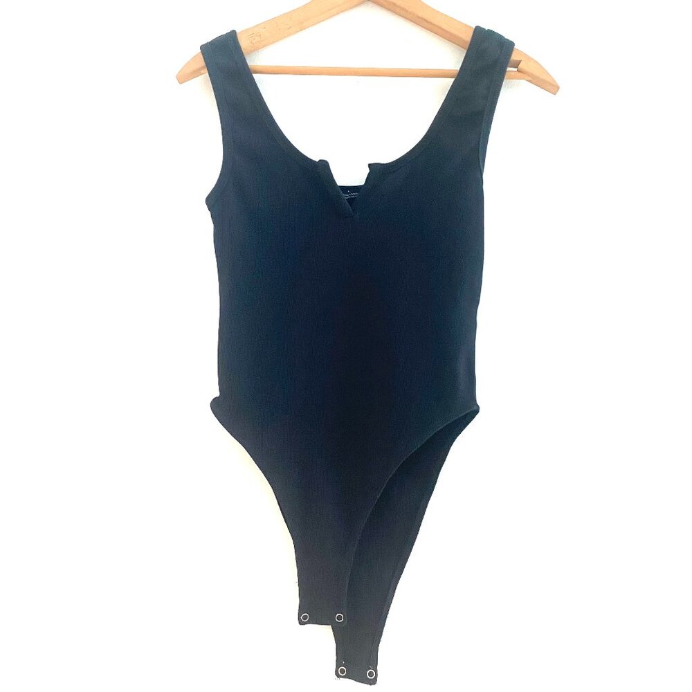 NWOT Zara Women's Sleeveless Black Bodysuit Top Size M